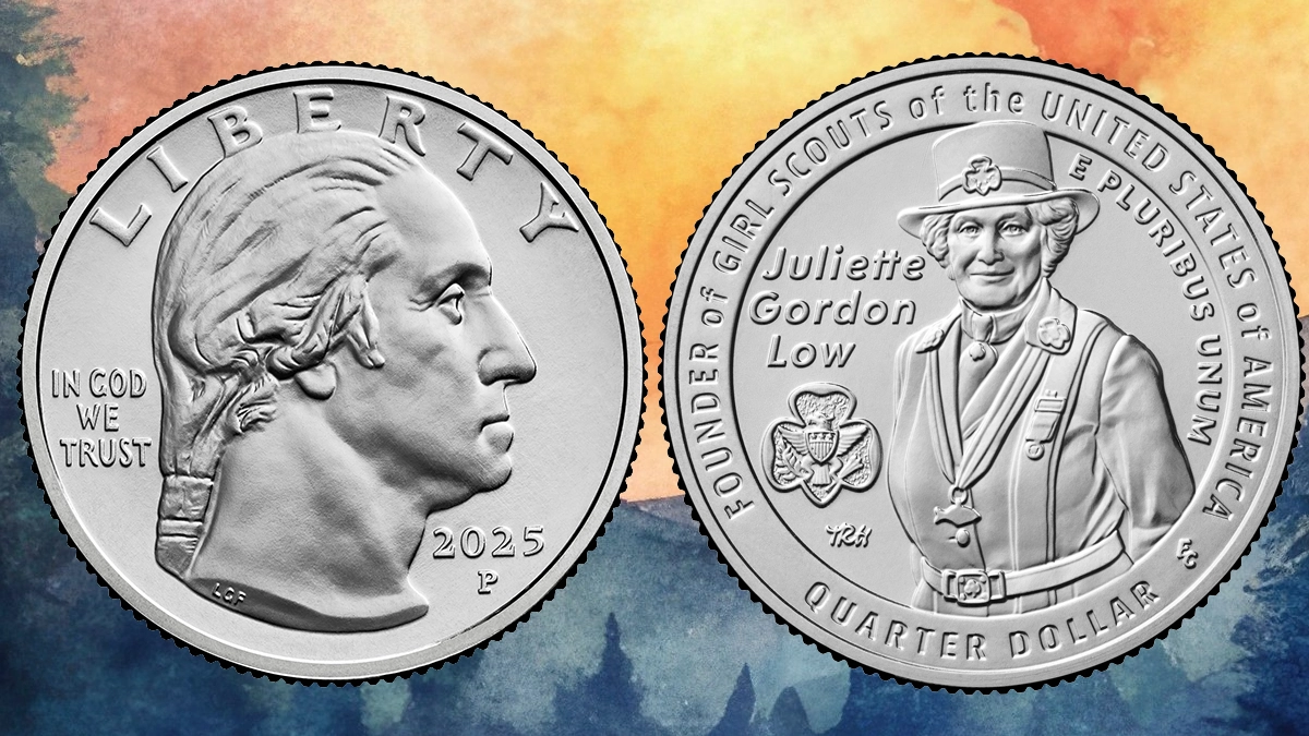 2025-P Juliette Gordon Low American Women Quarter. Image: United States Mint/CoinWeek.