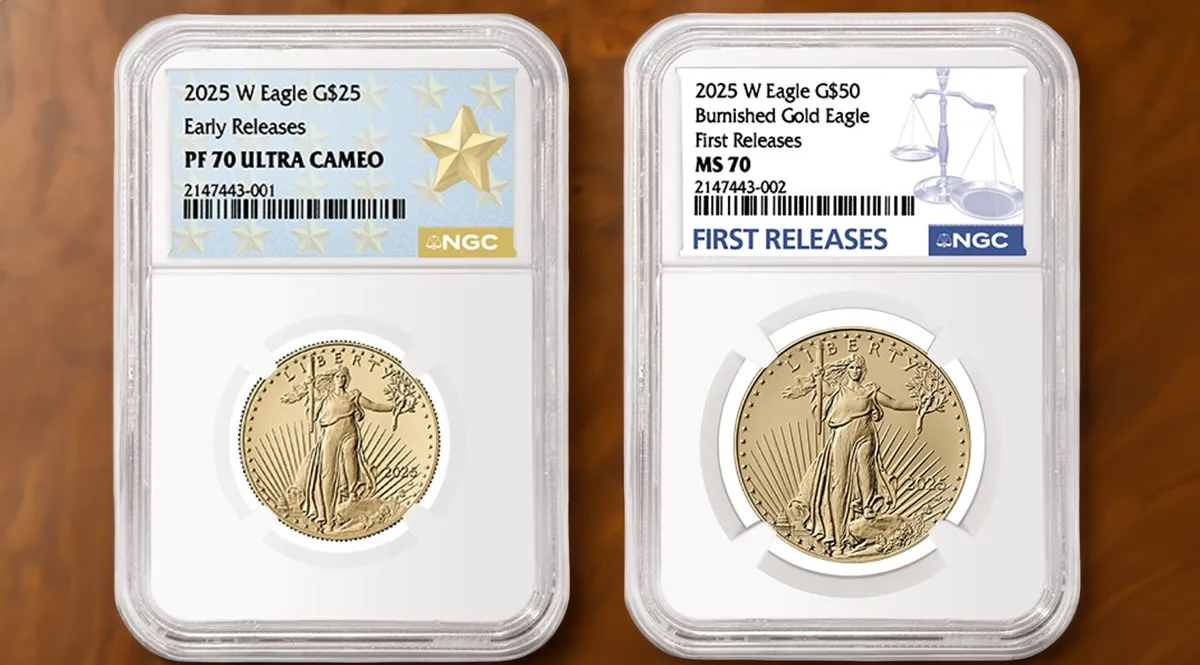 2025 American Gold Eagles. Image: NGC / CoinWeek.