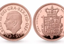 2025 Sovereign Gold Proof. Image: Royal Mint.