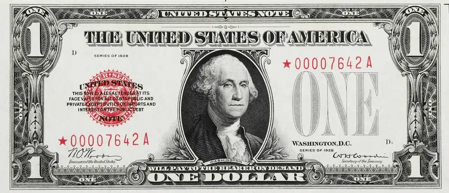 Sole finest Replacement $1 Legal Tender Note