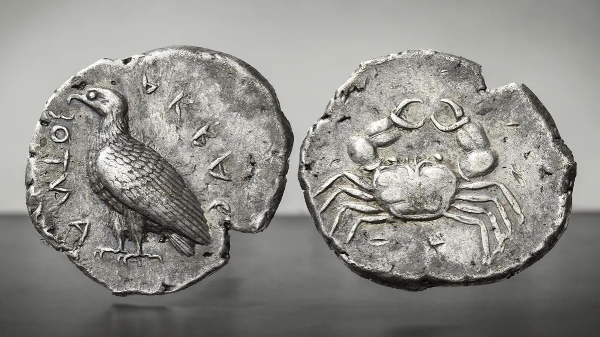 Silver Didrachm circa 510-500, 25 mm, 8.77 g.Image: Nimismatica Ars Classica / CoinWeek.