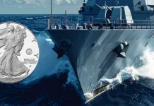 This is an images of the New Navy Privy Mark Silver Eagle