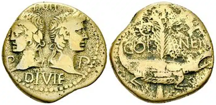 Dupondis of Augustus and Agrippa. Image: Auctiones GMBH.