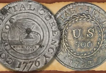 The Continental Dollar and Nova Constellatio are two important coin types where new information has challenged "auld" orthodoxies. Image: Stack's Bowers/Heritage Auctions/CoinWeek.