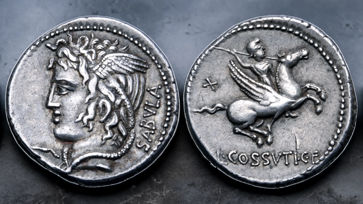 L. Cossutius AR Denarius. Image: Roma Numismatics / CoinWeek.
