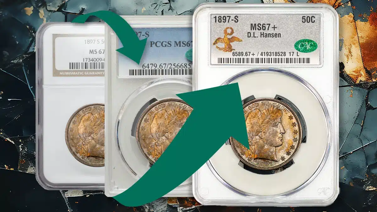 Dell Hansen's Barber Half Dollar Collection has been crossed over to CAC Grading.