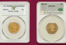 Carson City Half Eagles Highlight DLRC Red Carpet Rarities Auction 55 Image: DLRC.