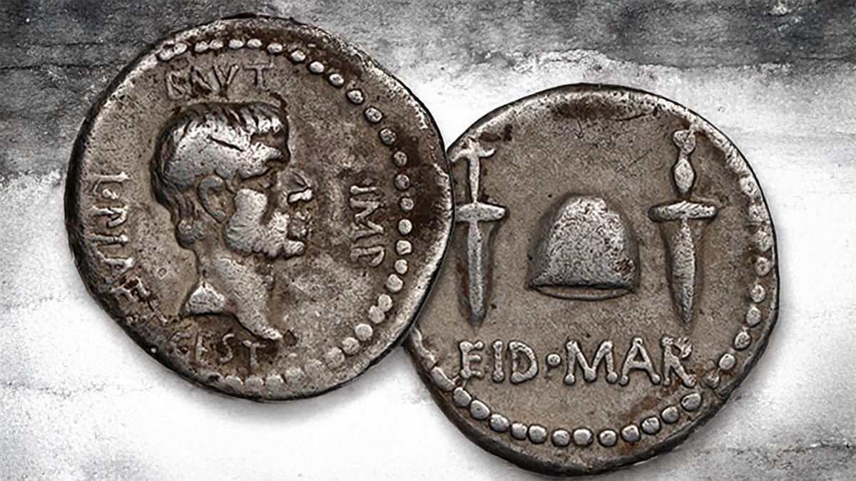 Image of an Eid Mar Denarius.