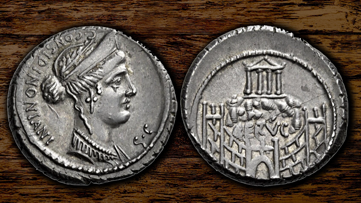 Roman Republic. C. Considius Nonianus. Denarius 57 BCE, 19 mm, 4.12 g. Image: NAC / CoinWeek.