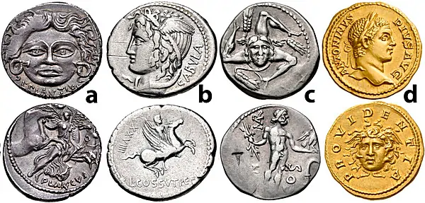 Medusa on Roman Coins