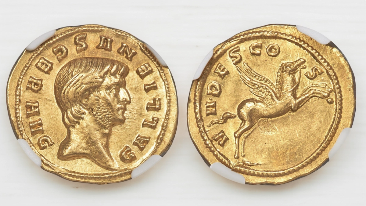 Gallienus Av Aureus. Image: Heritage Auctions / CoinWeek.