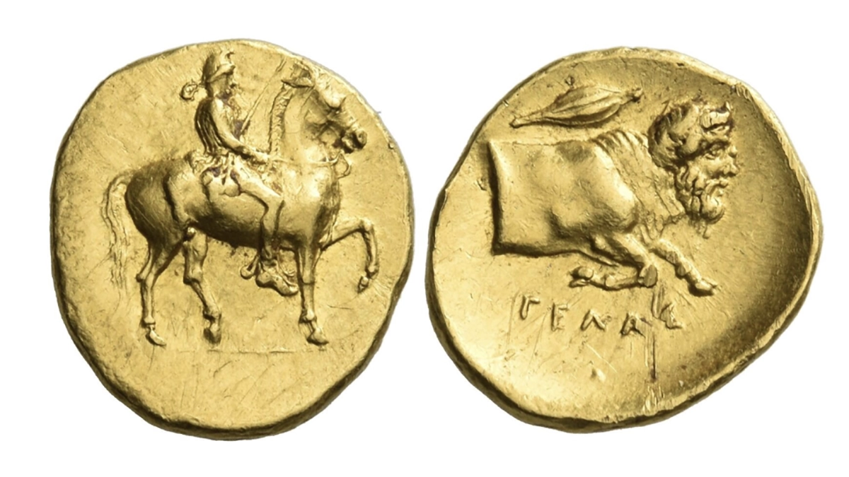 Gela Gold Dilitron ci. 416-405, 1.74 g. Image: NAC