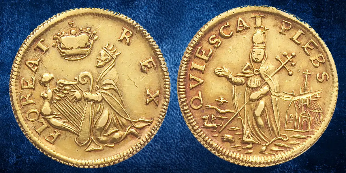Undated St. Patrick's Farthing. Gold