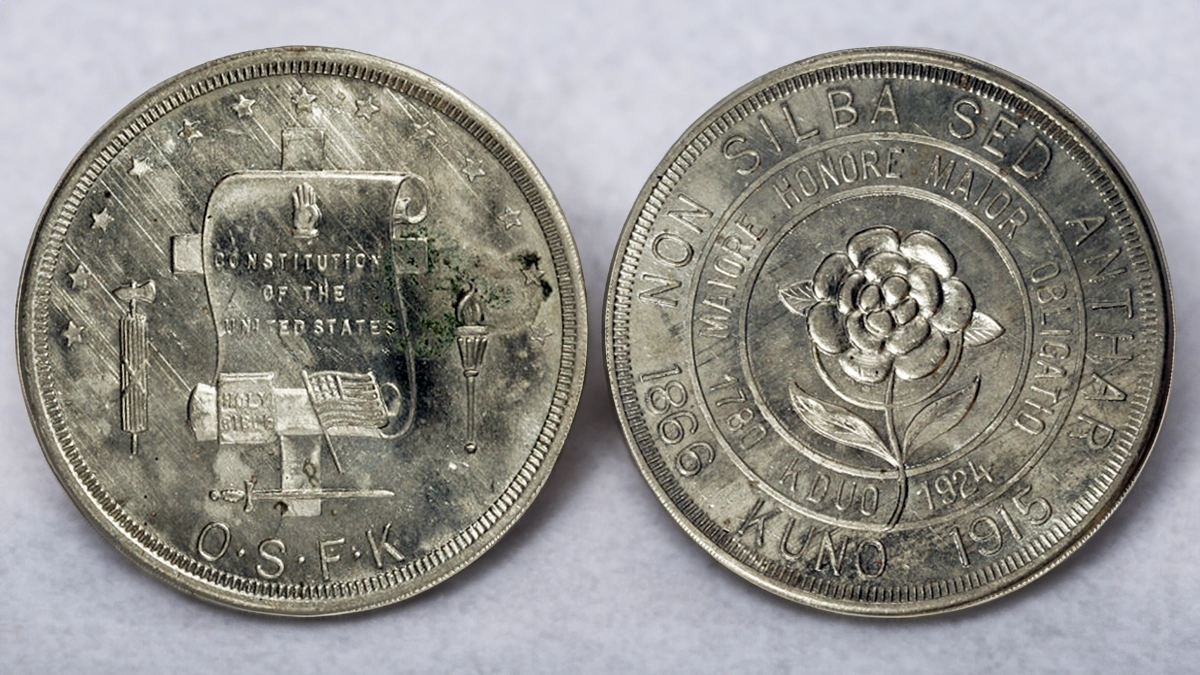 1924 HK-909. Image: Heritage Auctions / CoinWeek.