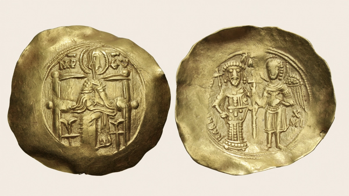 Isaac II Angelus. First reign, 1185-1195. Gold Hyperpyron (27mm, 4.38 g, 6h). Constantinople mint. Image: CNG.