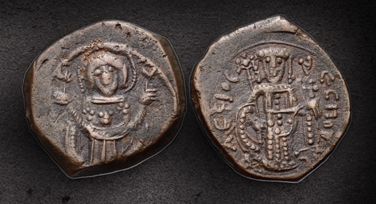 Isaac II Angelus, with Alexius IV. Second reign, 1203-1204. Bronze Tetarteron (19mm, 3.40 g,). Constantinople mint. Image: CNG/CoinWeek.