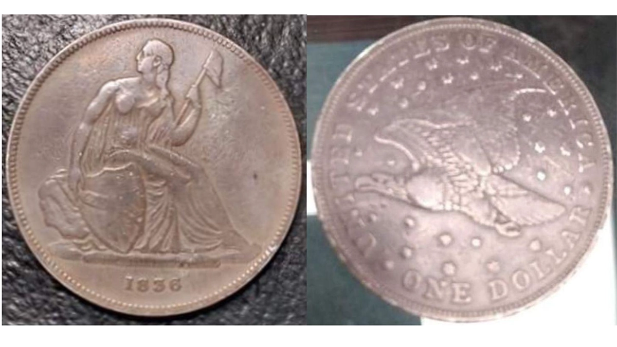 Counterfeit 1836 Gobrecht Dollar.