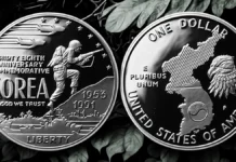 1991-P Korean War Memorial Dollar Proof : A Collector’s Guide 1991-P Korean War Memorial Silver Dollar. Image: U.S. Mint / CoinWeek.