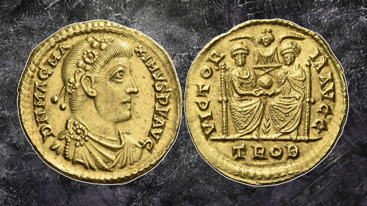 Magnus Maximus, 383 – 388. Solidus, Treveri 385-386. Image: Numismatica Ars Classica/CoinWeek.