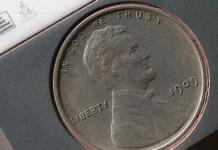 1909 Mars Cent on Lnader