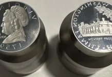 Unique Pair of PROOF Uncancelled Martha Washington Dies Uncancelled Martha Washington Proof Dies