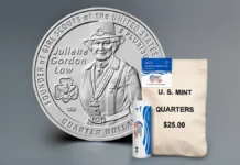 Juliette Gordon Law American Women Quarter. Image: United States Mint/CoinWeek.