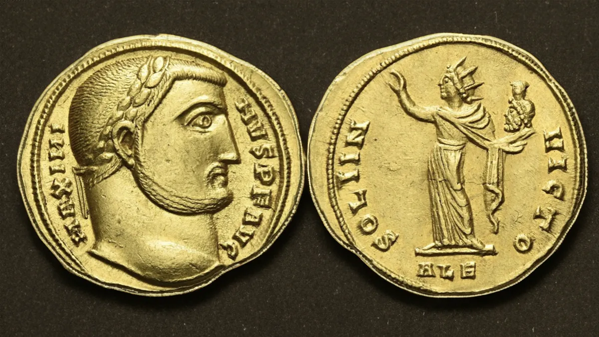 Roman coins: Maximinus II Daia augustus, 310 – 313. Image: Numismatica Ars Classica/CoinWeek.