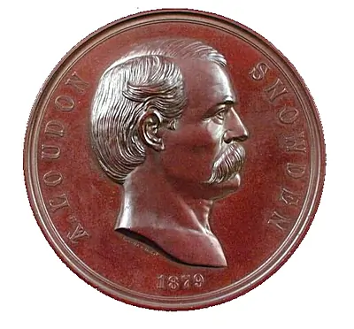 Archibald Loudon Snowden - Treasury Medallion 1881-1910 - Engraver Charles E. Barber and Anthony C. Paquet - New York Historical Society.