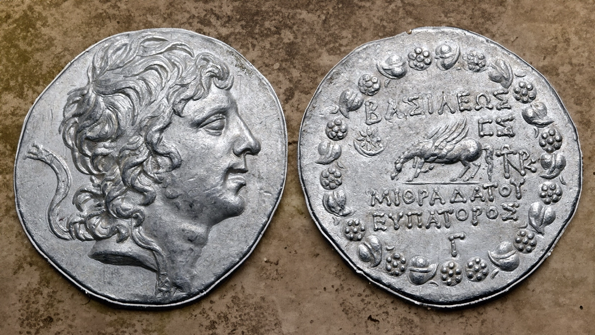 Mithradates VI Eupator AR Tetradrachm. Image: Roma / CoinWeek.