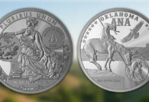 Oklahoma Worlds Fair of Money Coin. Image: Minted Assets / CoinWeek.