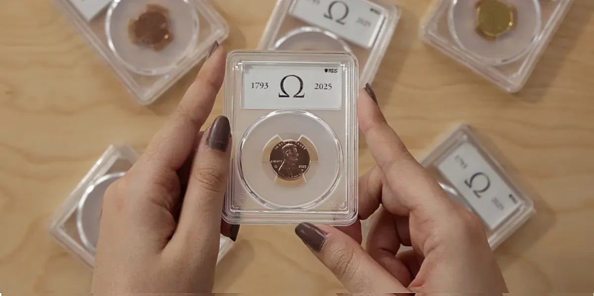 Holding a PCGS Omega “Penny”