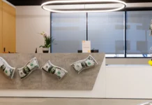 Reception area at the new PCGS headquarters. Image: PCGS.