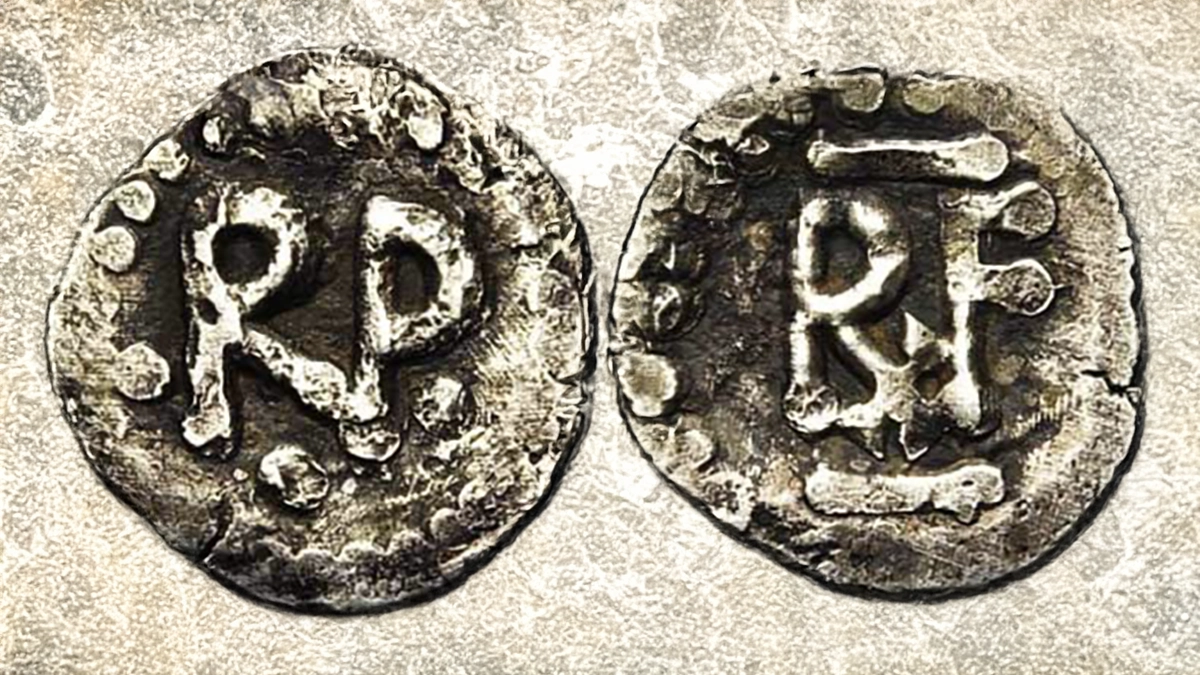 Pepin the Short (751-768), Silver obol, no mint name. 0.56g. Extremely rare. Unique and unpublished. Image: Jean Elsen & ses Fils S.A. / CoinWeek.
