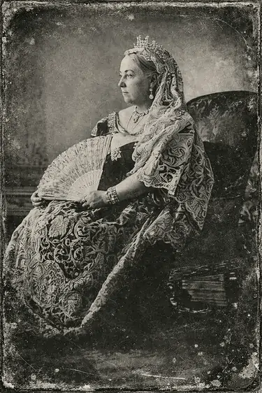 Victoria in her official Diamond Jubilee photograph by W. & D. Downey