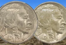 Buffalo Nickels offered by DLRC.