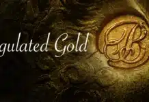 Regulated Brazilian 6400 Reis gold coin.