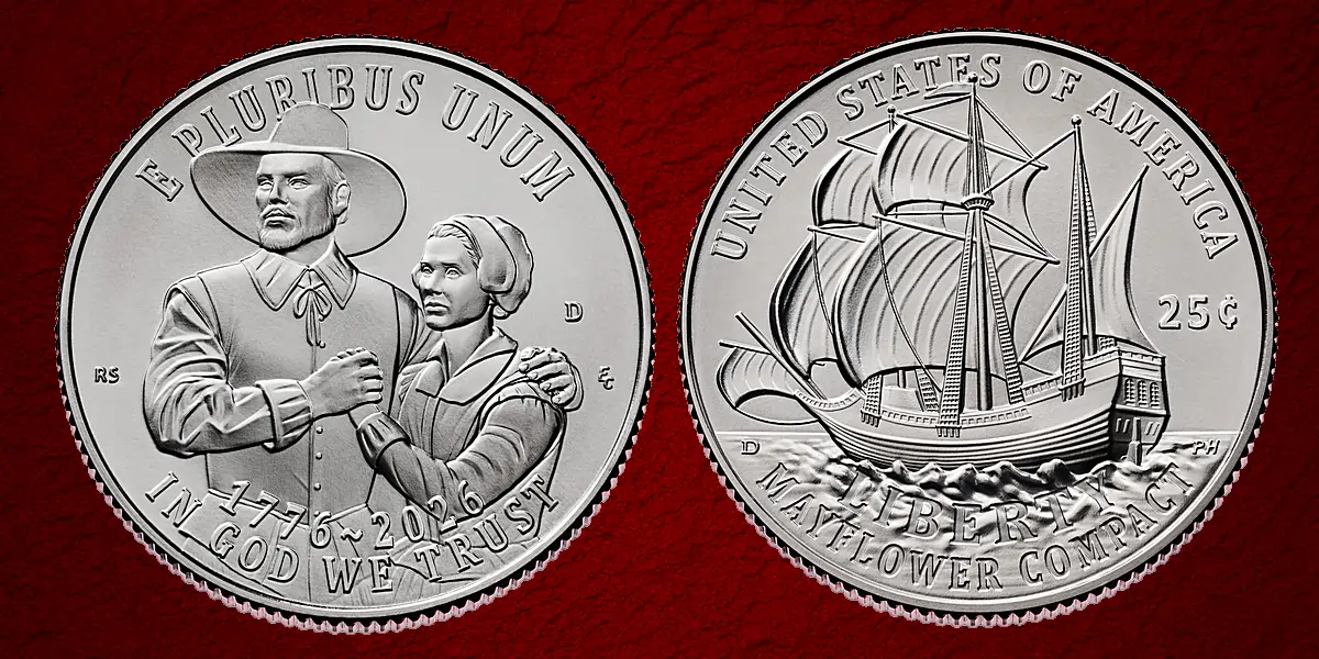 Mayflower Compact Quarter - Liberty Through Consent