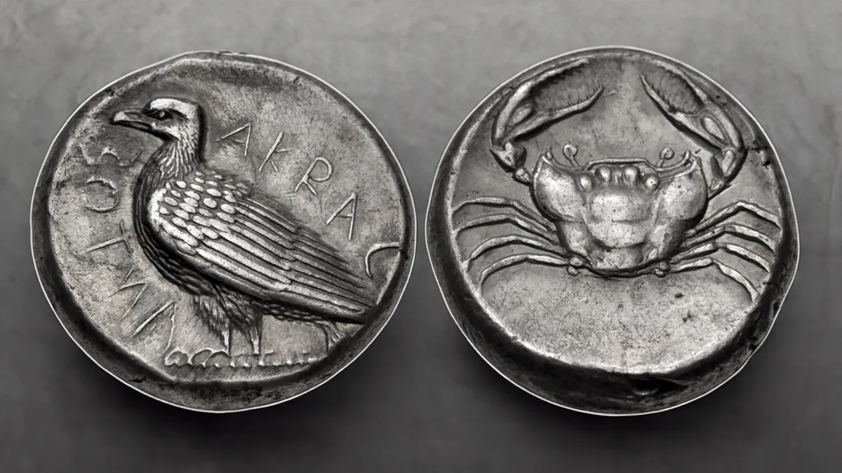 Silver Tetradrachm of Akragas (24mm, 17.06 g). Image: CNG / CoinWeek.