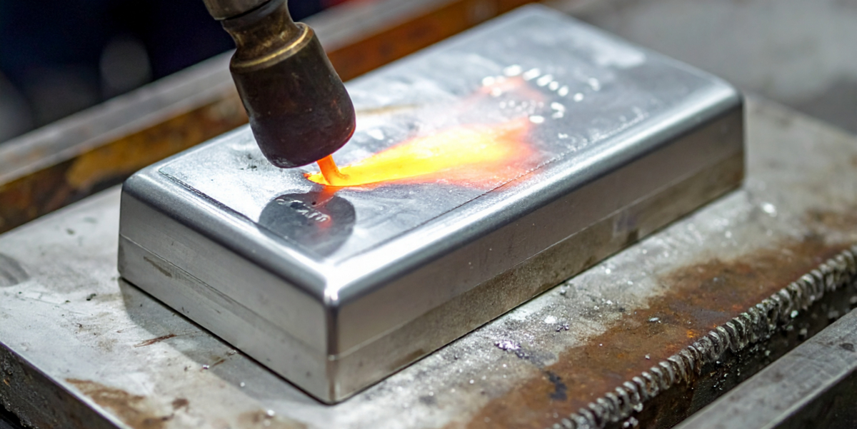 AI Image of a 100oz silver bar