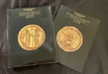 How to Read an Ancient Coin Auction Catalog: Mike Markowitz Sotheby's Catalogs for the William Hunt Collection of Byzantine Coins. Image: Mike Markowitz.