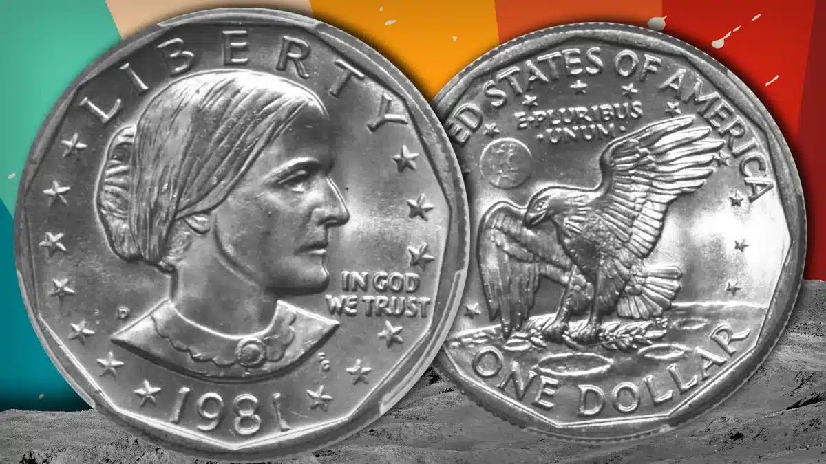A 1981-D Susan B. Anthony Dollar in Superb Gem Mint State condition.