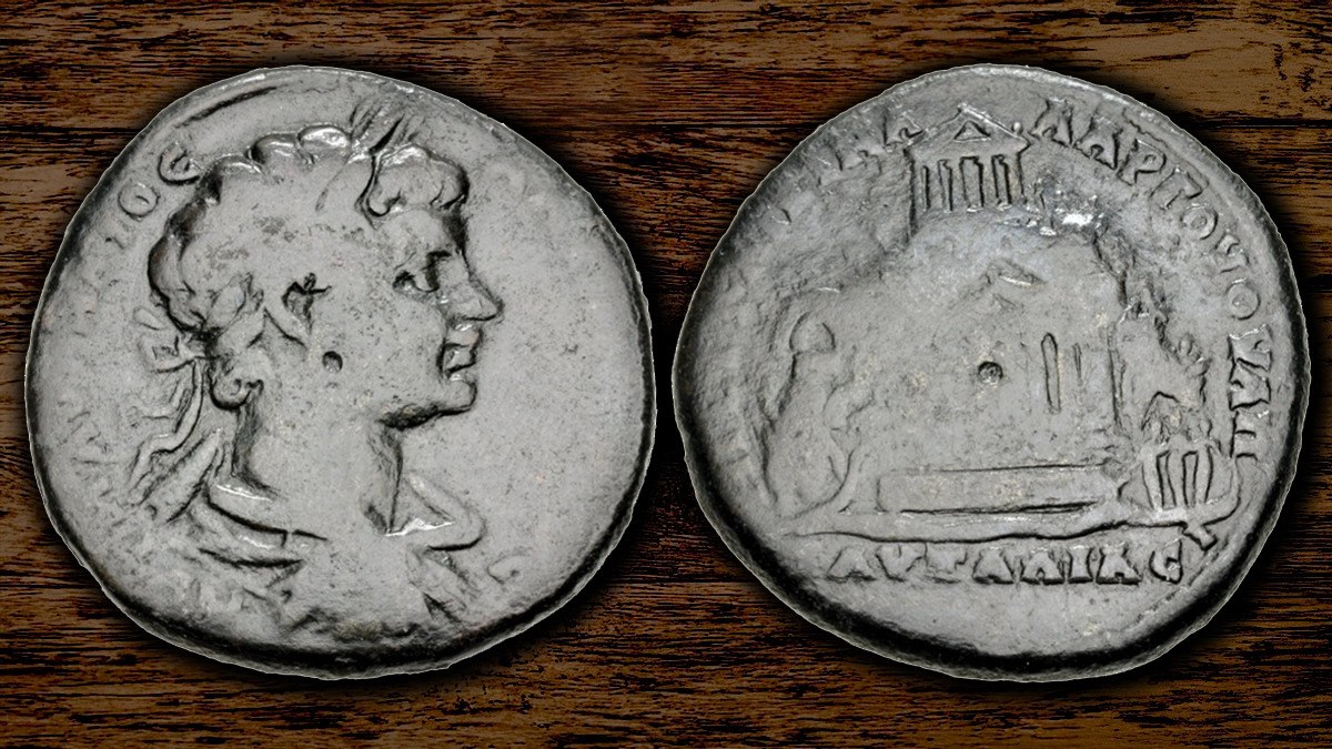 THRACE, Pautalia. Caracalla.. Pentassarion (28mm, 12.89 g). Gaius Caecina Largus, hegemon. Struck circa 198-201 CE. Image: CNG / CoinWeek.