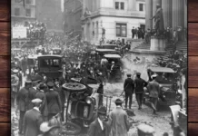 This is a public domain photograph of the aftermath of the bombing at the New York Assay Office.