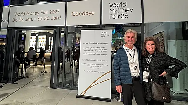Jeff and Mary Lynn Garrett at the World Money Fair in Berlin